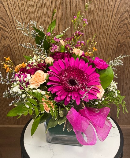 Bright and Cheerful Cut Flowers in Vase