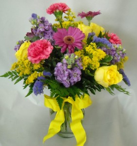 Bright and Cheery Vase Arrangement