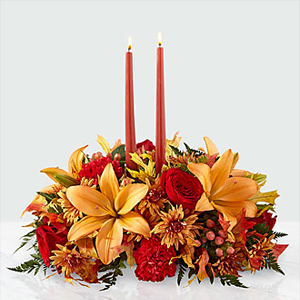 The FTD Bright Autum Centerpiece Centerpiece