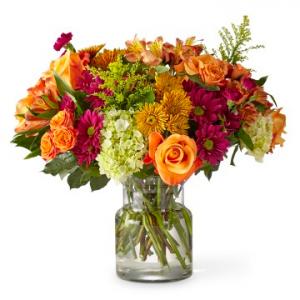 Bright Autumn Flower Arrangement (21-F7)  Autumn Arrangement