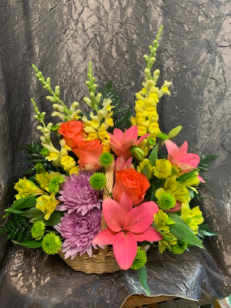 Bright Basket Fresh Flowers