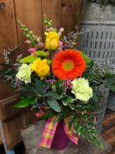 Bright & Beautiful Bouquet Vibrantly Colored Arrangement