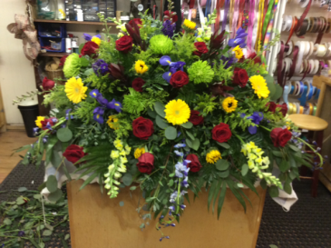 Bright & Beautiful Spray Casket Spray