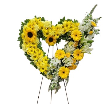 Bright Beloved Standing Spray in Laurel, MD | Lea's Flower Shop