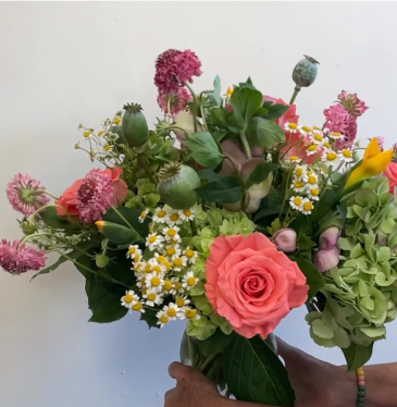 Bright Birthday Wishes Vase Arrangement in Northport, NY | Hengstenberg's Florist