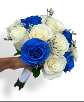 Bright Blue Sky Wedding Bouquet