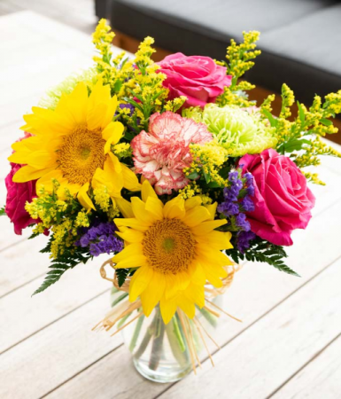Bright Bouquet Vase Arrangement