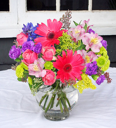 Bright Bowl of Beauty Vase Arrangement