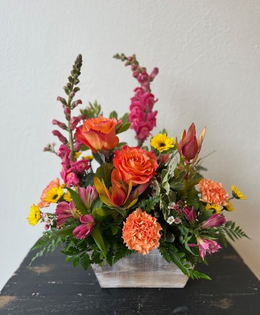 Bright Box of Blooms  in La Grande, OR | FITZGERALD FLOWERS