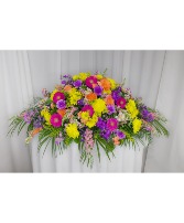 Bright & Colorful Casket Spray - Call or stop in to order