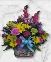 Bright Garden Colors Bouquet FHF-F5612 Fresh Flower Arrangement (Local Delivery Area Only)