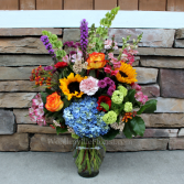 Bright Garden Vase Garden Flower Arrangement in Woodinville, Washington | Woodinville Florist®