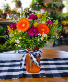 Bright Gerbera Daisy Vase 