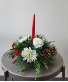 Bright Light Holiday Centerpiece  Fresh arrangement