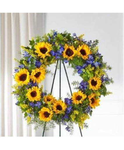 Bright ray  Standing Wreath 