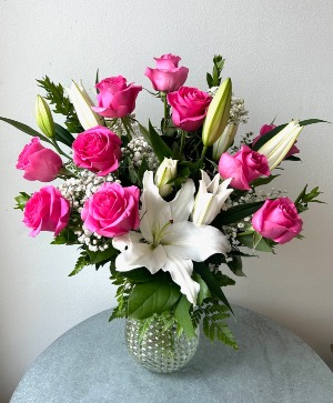 Bright Roses and Lilies 
