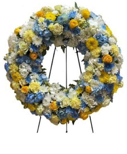 Bright sentiements  Round wreath 