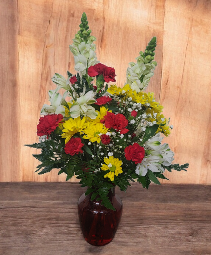 Bright Sentiments Bouquet FHF-E996 Fresh Flower Vase