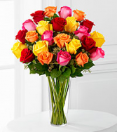 12, 18 or 24 Bright Rose Bouquet Rose Arrangement