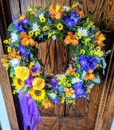 Bright Wreath Standing Spray