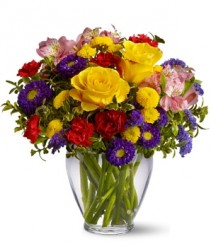 Brighten Your Day Fresh Flower Arrangement