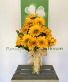 Brighten Someones Day   12 sunflower vase 