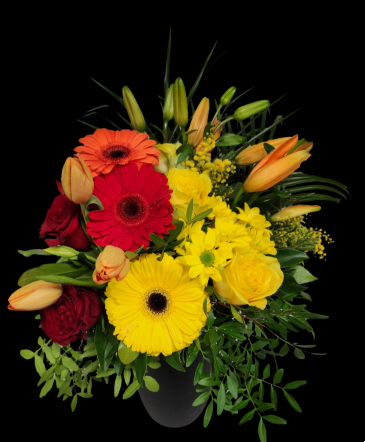 Brighten Their Day vase arrangement in Invermere, BC | INSPIRE FLORAL BOUTIQUE