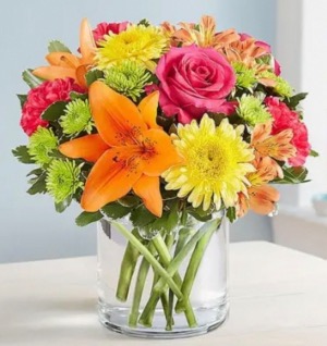 Brighten up Fall  days Vase some flower colors maybe substituted 