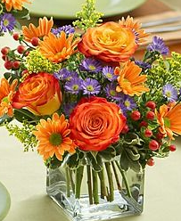 Brighten Your Day Bouquet Fresh Flowers In A Cubed Container In Alexandria On Town Country Flowers And Gifts