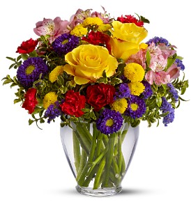 Brighten Your Day Vased Bouquet
