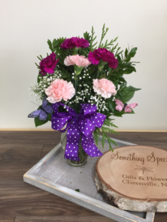 Brighten your day 6 carnations in a Vase