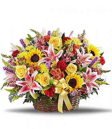 Brighter Times Basket Arrangement