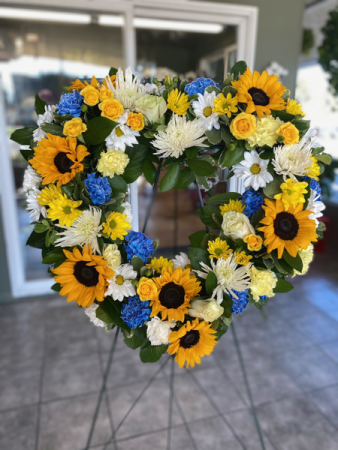 Brighter Times Heart Wreath 