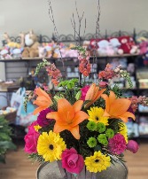 Brilliant Basket Arrangement