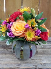 Brilliant Birthday Blooms Colorful Mix