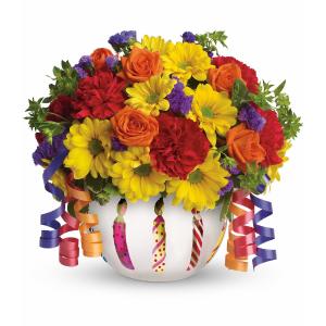 Brilliant Birthday vase arrangement