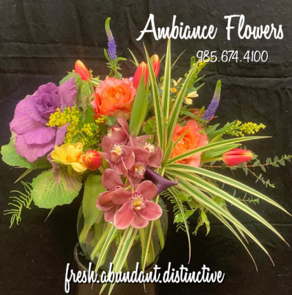 Brilliant Blooms Vased Mix
