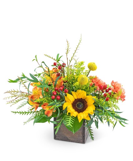 Brilliant Sunset Flower Arrangement