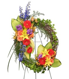 BRILLIANT SYMPATHY WREATH Funeral Flowers