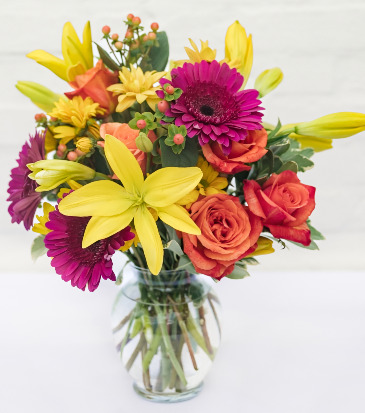 Bring on the Happy 2 Vase Arrangement in Jacksonville, FL | St Johns Flower Market