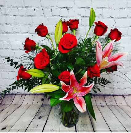 Bring On The Romance  Fresh Floral Arrangement 