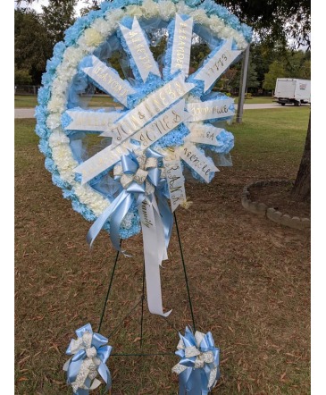 Broken Wheel Funeral in Metter, GA | Designs By Felecia's Florist LLC.