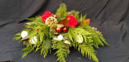 Bronze Flower Christmas Arrangement  