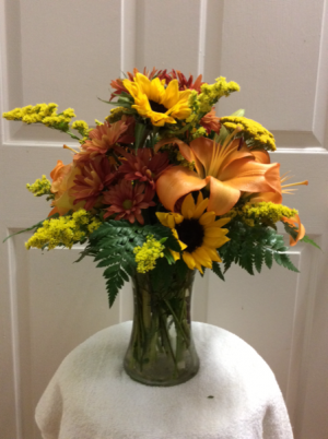 Bronze Harvest  Vase Arrangement