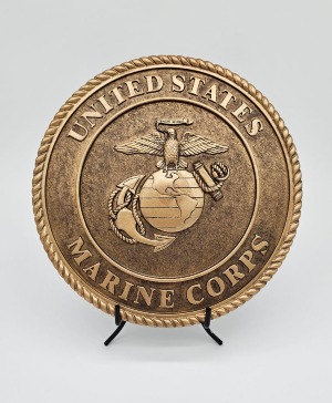 Bronze Marine Corps Stone Memorial Gift