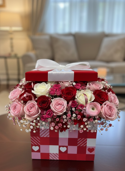 Brooklyn Box Arrangement for san valentin 