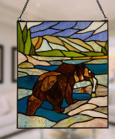 Brown Bear Stained Glass