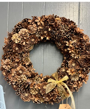 Brown Pinecone Wreath