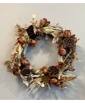 Brown Toned Faux Wreath Faux