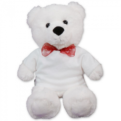 WHITE LOVELY BEAR VALENTINE